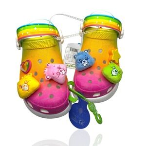 M 5 / W 7 - RARE‎ Crocs Care Bears Clog Multicolor Light Up Brand New